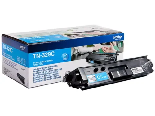 Brother TN-329C. Kleurentoner paginaopbrengst: 6000 pagina’s, Printkleuren: Cyaan, Aantal per verpakking: 1 stuk(s), Voor Printer: BROTHER Laser Printer HL-L 8350;