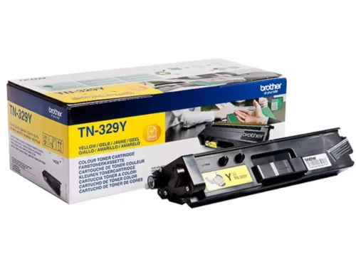 Brother TN-329Y. Kleurentoner paginaopbrengst: 6000 pagina’s, Printkleuren: Geel, Aantal per verpakking: 1 stuk(s), Voor Printer: BROTHER Laser Printer HL-L 8350;