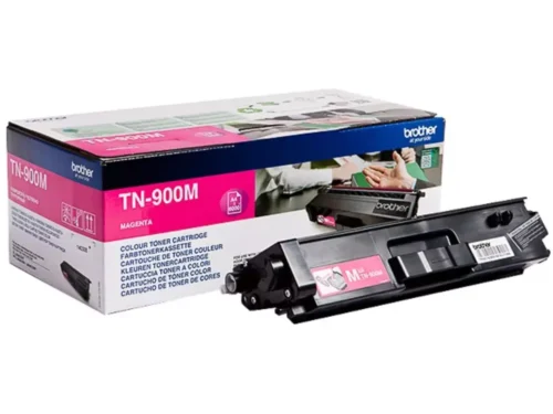 Brother TN-900M. Kleurentoner paginaopbrengst: 6000 pagina’s, Printkleuren: Magenta, Aantal per verpakking: 1 stuk(s), Voor Printer: BROTHER Laser Printer HL-L 9200;