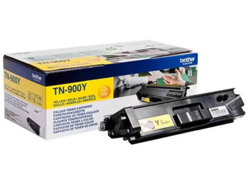 Brother TN-900Y. Kleurentoner paginaopbrengst: 6000 pagina’s, Printkleuren: Geel, Aantal per verpakking: 1 stuk(s), Voor Printer: BROTHER Laser Printer HL-L 9200;