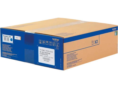 Brother TN-900CTWIN. Kleurentoner paginaopbrengst: 12000 pagina’s, Printkleuren: Cyaan, Aantal per verpakking: 2 stuk(s), Voor Printer: BROTHER Laser Printer HL-L 9200;