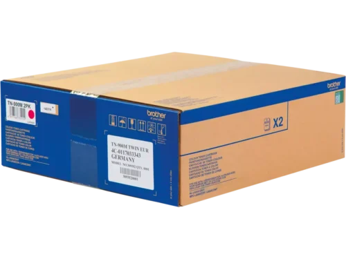 Brother TN-900MTWIN. Kleurentoner paginaopbrengst: 12000 pagina’s, Printkleuren: Magenta, Aantal per verpakking: 2 stuk(s), Voor Printer: BROTHER Laser Printer HL-L 9200;
