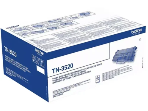 Brother TN-3520. Zwarte toner paginaopbrengst: 20000 pagina’s, Printkleuren: Zwart, Aantal per verpakking: 1 stuk(s), Voor Printer: BROTHER Laser Printer HL-L