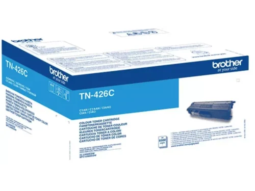 Brother TN-426C. Kleurentoner paginaopbrengst: 6500 pagina’s, Printkleuren: Cyaan, Aantal per verpakking: 1 stuk(s), Voor Printer: BROTHER Laser Printer HL-L 8360;