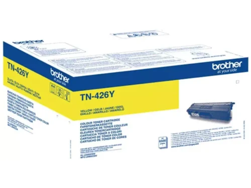 Brother TN-426Y. Kleurentoner paginaopbrengst: 6500 pagina’s, Printkleuren: Geel, Aantal per verpakking: 1 stuk(s), Voor Printer: BROTHER Laser Printer HL-L 8360;