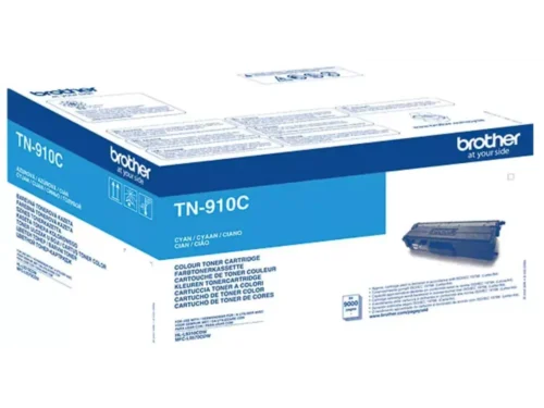 Brother TN-910C. Kleurentoner paginaopbrengst: 9000 pagina’s, Printkleuren: Cyaan, Aantal per verpakking: 1 stuk(s), Voor Printer: BROTHER Laser Printer HL-L 9310;