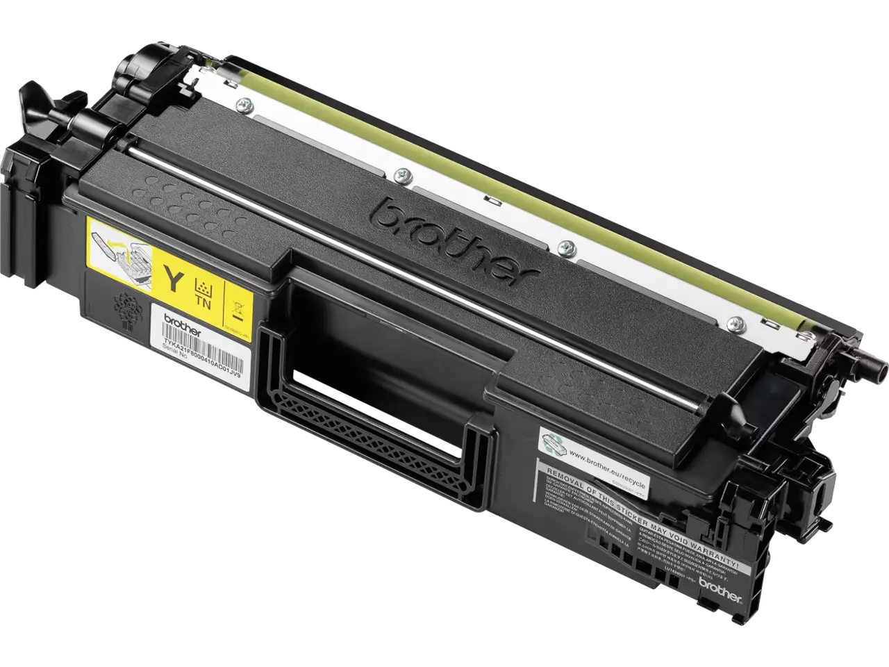 TN821XXLY BROTHER HL Toner geel XXL 12.000pagina’s Brother TN-821XXLY. Kleurentoner paginaopbrengst: 12000 pagina’s, Printkleuren: Geel, Aantal per verpakking: 1 stuk(s), Voor Printer: BROTHER Laser Printer HL-L 9430;