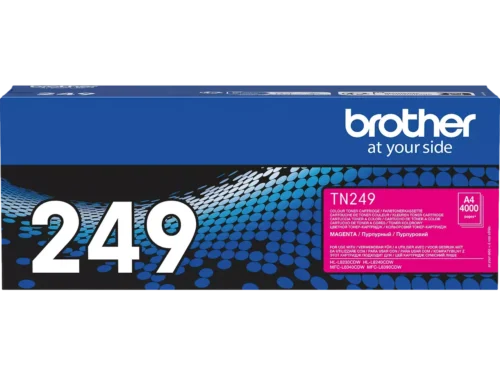 Brother TN-249M. Kleurentoner paginaopbrengst: 4000 pagina’s, Printkleuren: Magenta, Aantal per verpakking: 1 stuk(s), Voor Printer: BROTHER Laser Printer HL-L 8230;