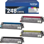 Brother TN-248VAL. Printkleuren: Zwart, Cyaan, Magenta, Geel, Aantal per verpakking: 4 stuk(s), Voor Printer: BROTHER Laser Printer HL-L 3215; BROTHER