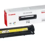Canon 716 Y. Kleurentoner paginaopbrengst: 1500 pagina’s, Printkleuren: Geel, Aantal per verpakking: 1 stuk(s), Voor Printer: CANON Laser Printer I-SENSYS