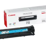 Canon 716 Cyan. Kleurentoner paginaopbrengst: 1500 pagina’s, Printkleuren: Cyaan, Aantal per verpakking: 1 stuk(s), Voor Printer: CANON Laser Printer I-SENSYS