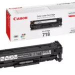 Canon CRG-718 Bk. Zwarte toner paginaopbrengst: 3400 pagina’s, Printkleuren: Zwart, Aantal per verpakking: 1 stuk(s), Voor Printer: CANON Laser Printer
