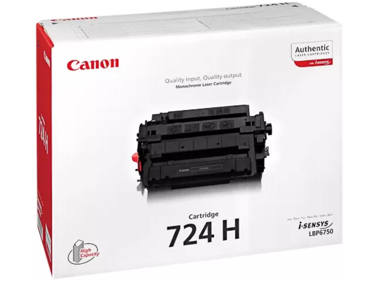 120008440137.webp 3482B002 CANON 724HBK LBP Cartridge zwart HC 12.500pagina's - Afbeelding 1
