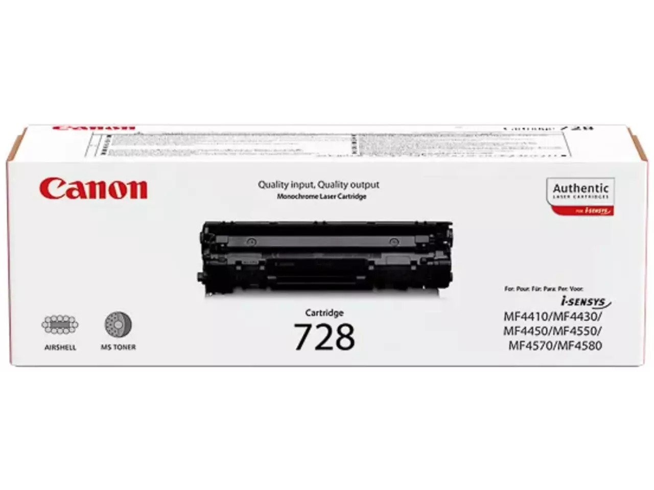 120008440140.webp 3500B002 CANON 728BK MF Cartridge zwart 2100pagina's - Afbeelding 1