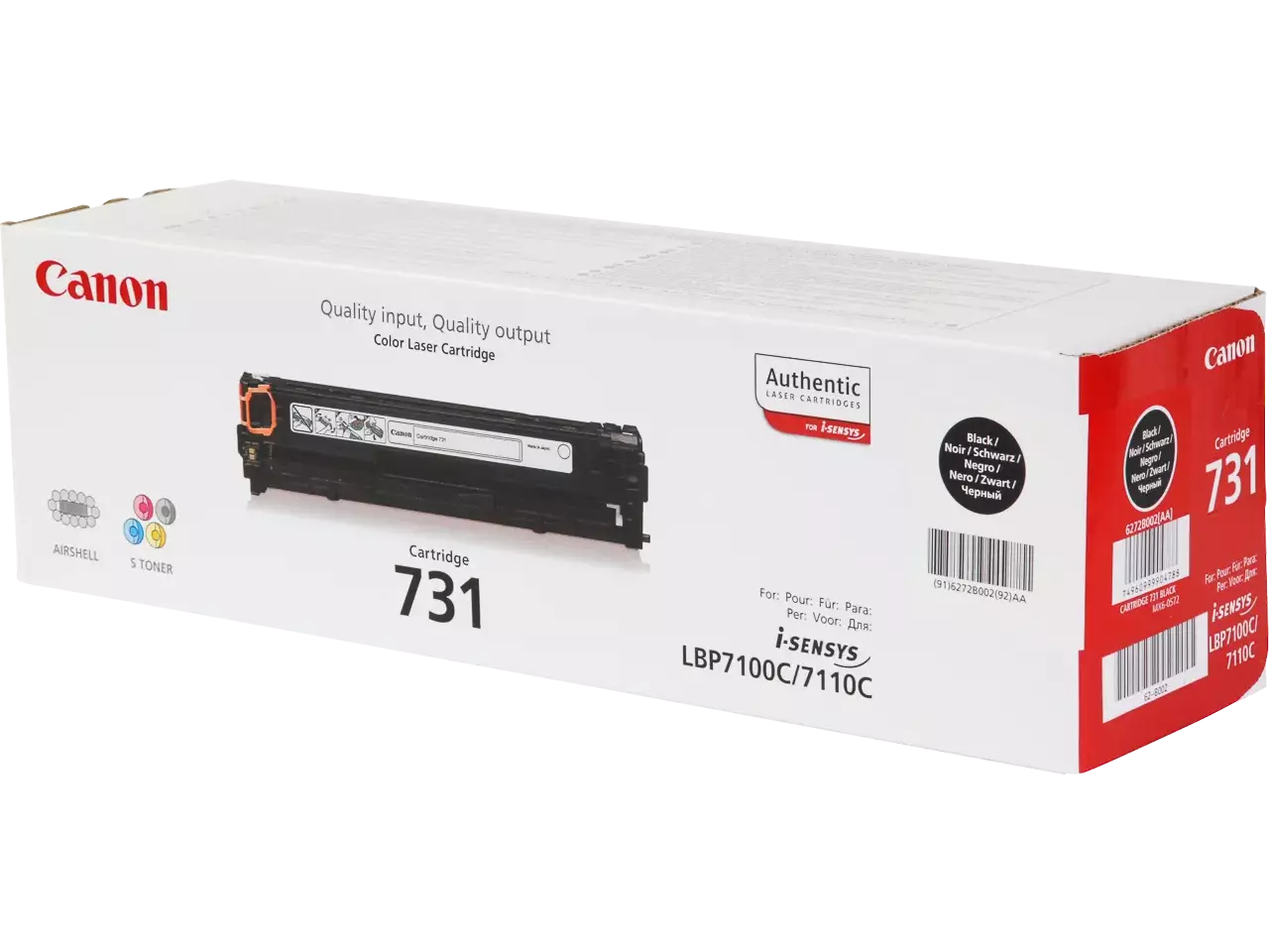 120008440163.webp 6272B002 CANON 731BK LBP Cartridge zwart ST 1400pagina's - Afbeelding 1
