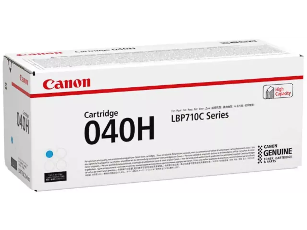 120008440191.webp 0459C001 CANON 040HC LBP Cartridge cyaan HC 10.000pagina's - Afbeelding 1