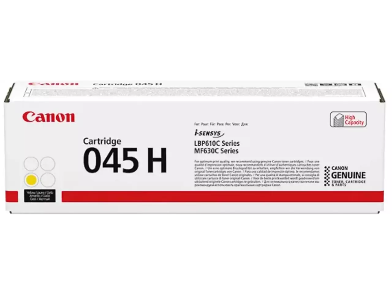 120008440201.webp 1243C002 CANON 045HY LBP Cartridge geel HC 2200pagina's - Afbeelding 1
