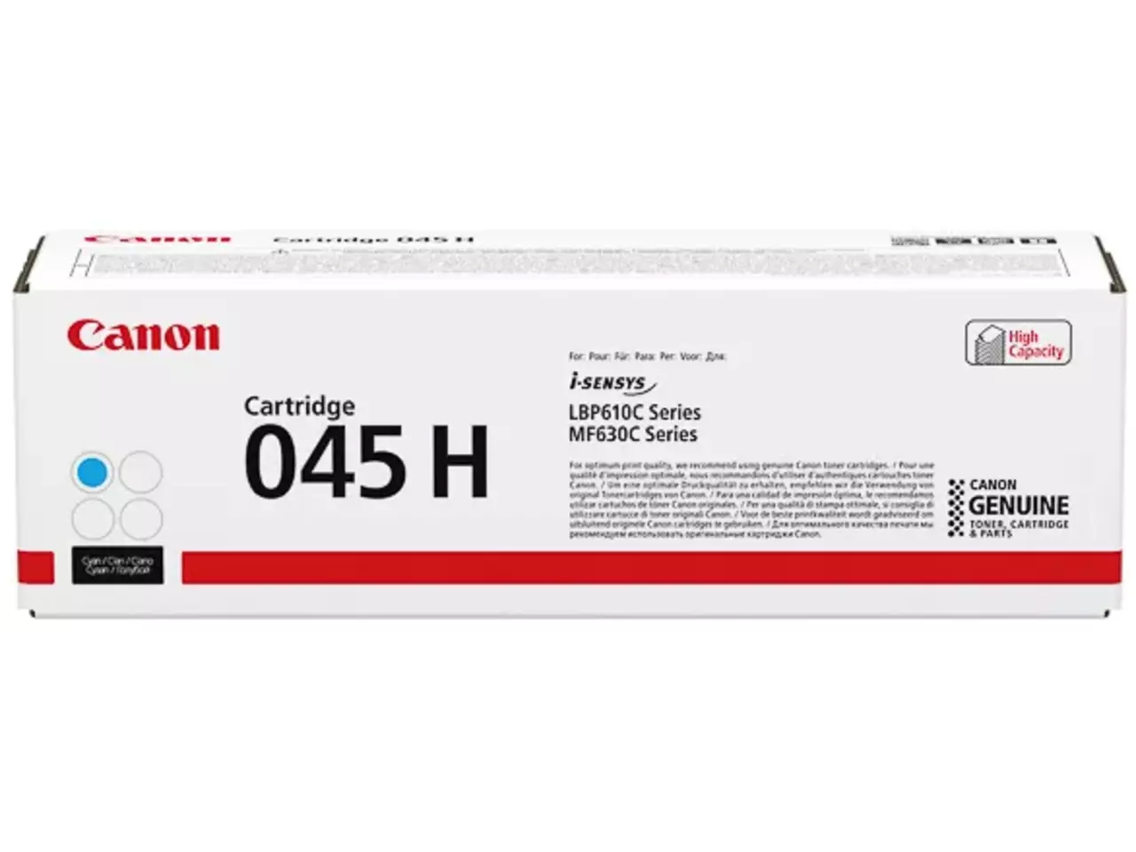 120008440205.webp 1245C002 CANON 045HC LBP Cartridge cyaan HC 2200pagina's - Afbeelding 1