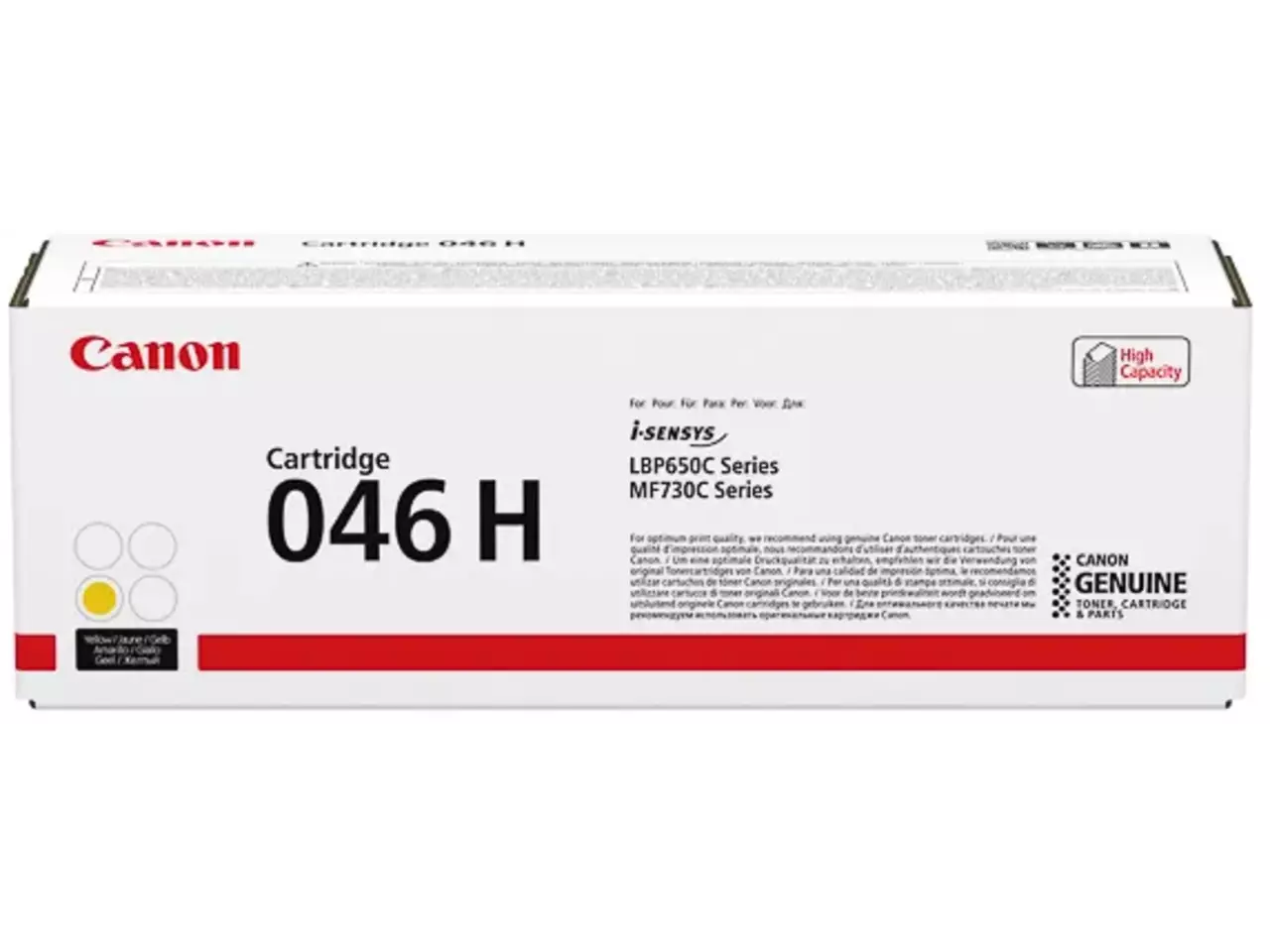 120008440209.webp 1251C002 CANON 046HY LBP Cartridge geel HC 5000pagina's - Afbeelding 1