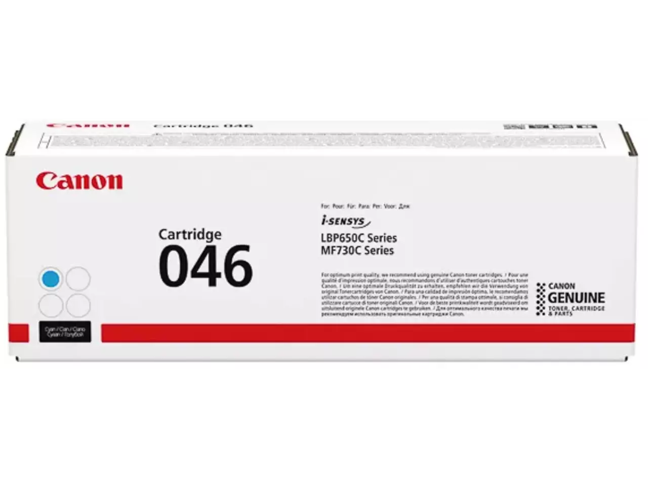 120008440212.webp 1249C002 CANON 046C LBP Cartridge cyaan ST 2300pagina's - Afbeelding 1