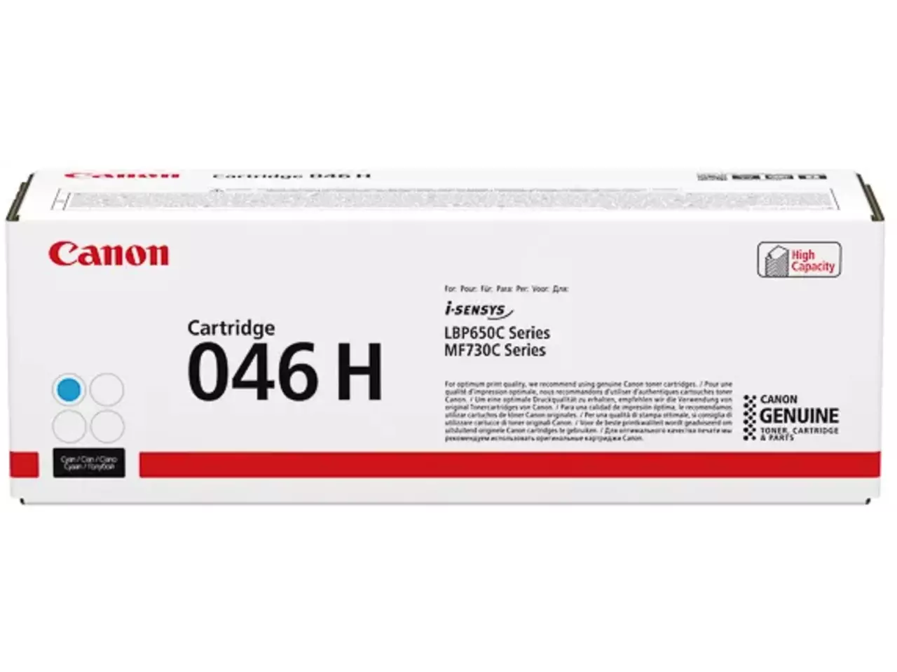 120008440213.webp 1253C002 CANON 046HC LBP Cartridge cyaan HC 5000pagina's - Afbeelding 1