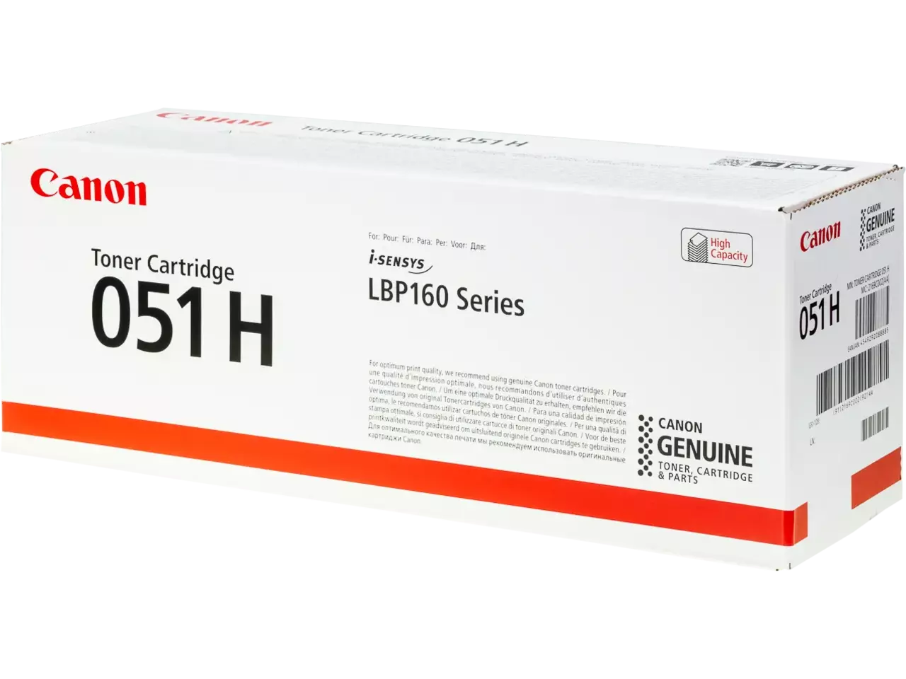 120008440224.webp 2169C002 CANON 051HBK LBP Toner zwart HC 4000pagina's 650gr - Afbeelding 1