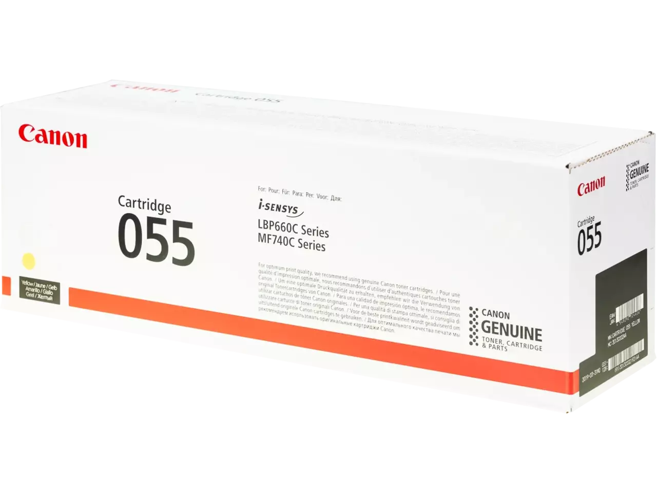 120008440228.webp 3013C002 CANON 055Y LBP Cartridge geel ST 2100pagina's - Afbeelding 1