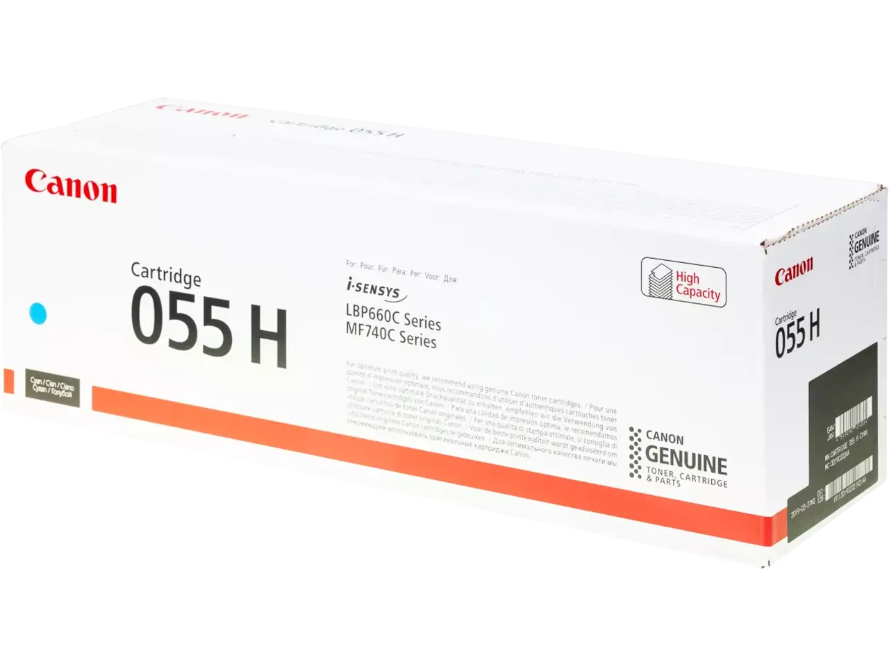 120008440230.webp 3019C002 CANON 055HC LBP Cartridge cyaan HC 5900pagina's - Afbeelding 1