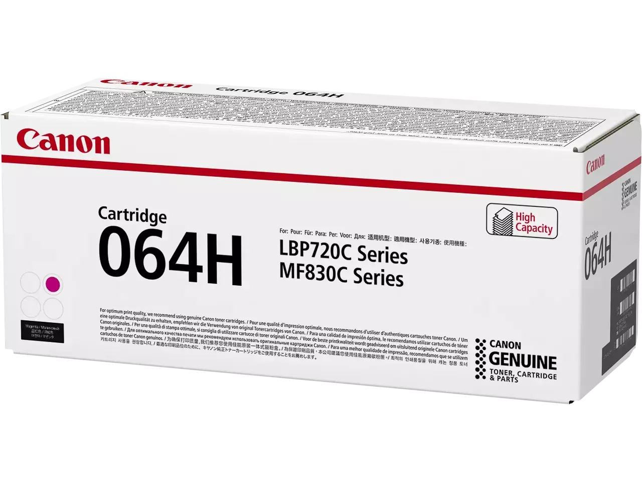 120008440262.webp 4934C001 CANON 064HM MF Cartridge magenta HC 10.400pagina's - Afbeelding 1