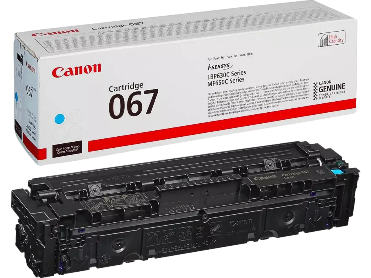 120008440320.webp 5101C002 CANON 067C LBP Cartridge cyaan ST 1250pagina's - Afbeelding 1