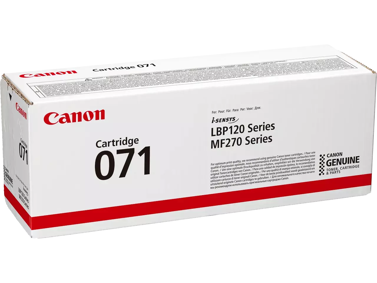 120008440335.webp 5645C002 CANON 071 LBP Cartridge zwart ST 1200pagina's - Afbeelding 1