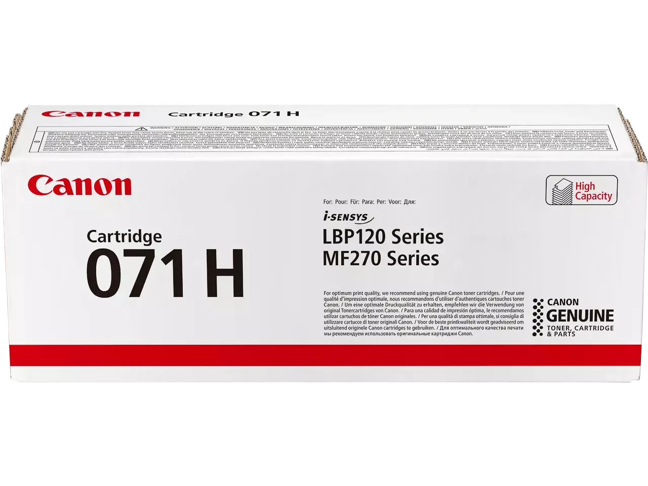 120008440336.webp 5646C002 CANON 071H LBP Cartridge zwart HC 2500pagina's - Afbeelding 1