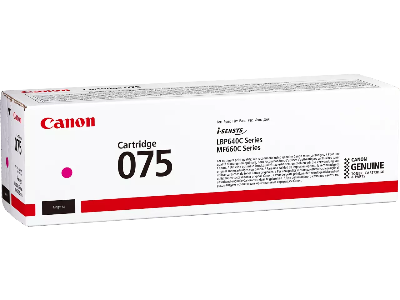 120008440346.webp 6363C002 CANON 075M LBP Cartridge magenta ST 1300pagina's - Afbeelding 1