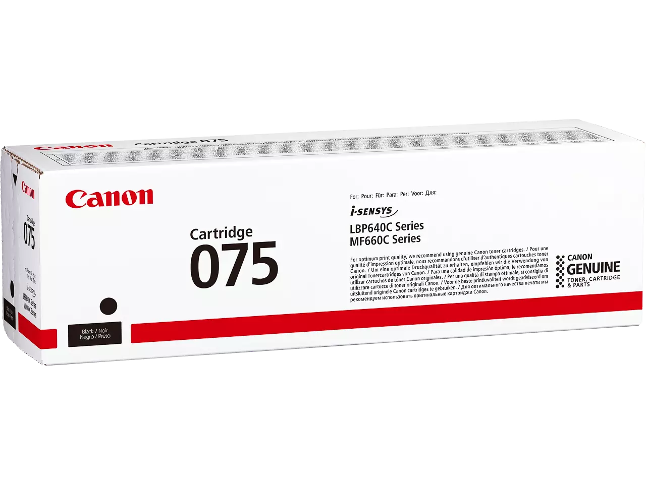 120008440348.webp 6365C002 CANON 075BK LBP Cartridge zwart ST 1400pagina's - Afbeelding 1