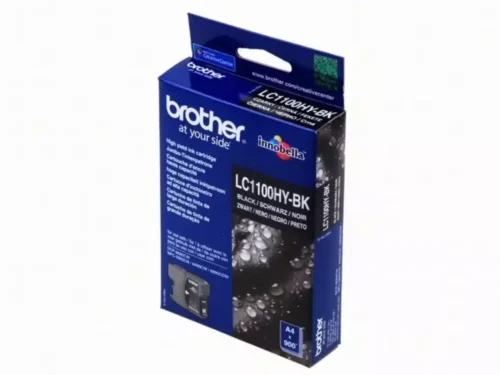 Brother LC1100HYBK. Type zwarte inkt: Inkt op pigmentbasis, Type aanbod: Enkele verpakking, Paginaopbrengst gekleurde inkt: 900 pagina’s, Printkleuren: Zwart, Aantal