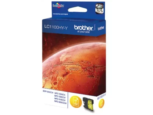 Brother LC1100HYY. Type kleureninkt: Inkt op pigmentbasis, Inkjet Cartridge Type: Hoog (XL) rendement, Type aanbod: Enkele verpakking, Paginaopbrengst gekleurde inkt: