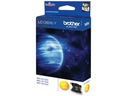 Brother LC1280XLY. Type kleureninkt: Inkt op pigmentbasis, Inkjet Cartridge Type: Hoog (XL) rendement, Type aanbod: Enkele verpakking, Paginaopbrengst gekleurde inkt:
