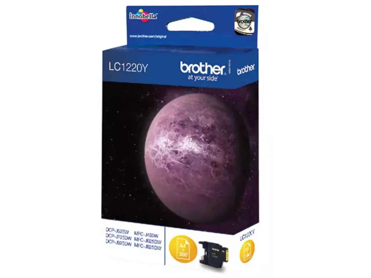 LC1220Y BROTHER MFC Inkt geel ST 300 pagina’s Brother Inktcartridge geel. Type kleureninkt: Inkt op pigmentbasis, Inkjet Cartridge Type: Normaal rendement, Type aanbod: Enkele verpakking, Paginaopbrengst gekleurde inkt: