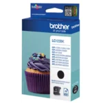 Brother LC123BK. Type zwarte inkt: Inkt op pigmentbasis, Type aanbod: Enkele verpakking, Printkleuren: Zwart, Aantal per verpakking: 1 stuk(s), Paginaopbrengst