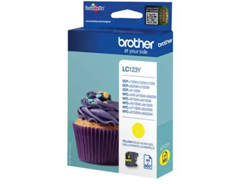 Brother LC-1240Y. Type kleureninkt: Inkt op pigmentbasis, Printkleuren: Geel, Aantal per verpakking: 1 stuk(s), Voor Printer: BROTHER Multi-Function DCP-J 132;