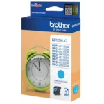Brother LC-125XLC. Type aanbod: Enkele verpakking, Paginaopbrengst gekleurde inkt: 1200 pagina’s, Printkleuren: Cyaan, Aantal per verpakking: 1 stuk(s), Voor Printer: