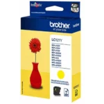 Brother LC-121Y. Type kleureninkt: Inkt op pigmentbasis, Printkleuren: Geel, Aantal per verpakking: 1 stuk(s), Voor Printer: BROTHER Multi-Function DCP-J 132;