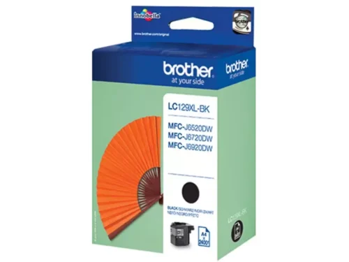Brother LC129XLBK. Inkjet Cartridge Type: Hoog (XL) rendement, Type aanbod: Enkele verpakking, Printkleuren: Zwart, Aantal per verpakking: 1 stuk(s), Paginaopbrengst