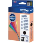 Brother LC-223BK. Type aanbod: Enkele verpakking, Printkleuren: Zwart, Aantal per verpakking: 1 stuk(s), Paginaopbrengst zwarte inkt: 550 pagina’s, Voor Printer: