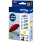 Brother LC225XLY. Type kleureninkt: Inkt op pigmentbasis, Inkjet Cartridge Type: Hoog (XL) rendement, Type aanbod: Enkele verpakking, Paginaopbrengst gekleurde inkt: