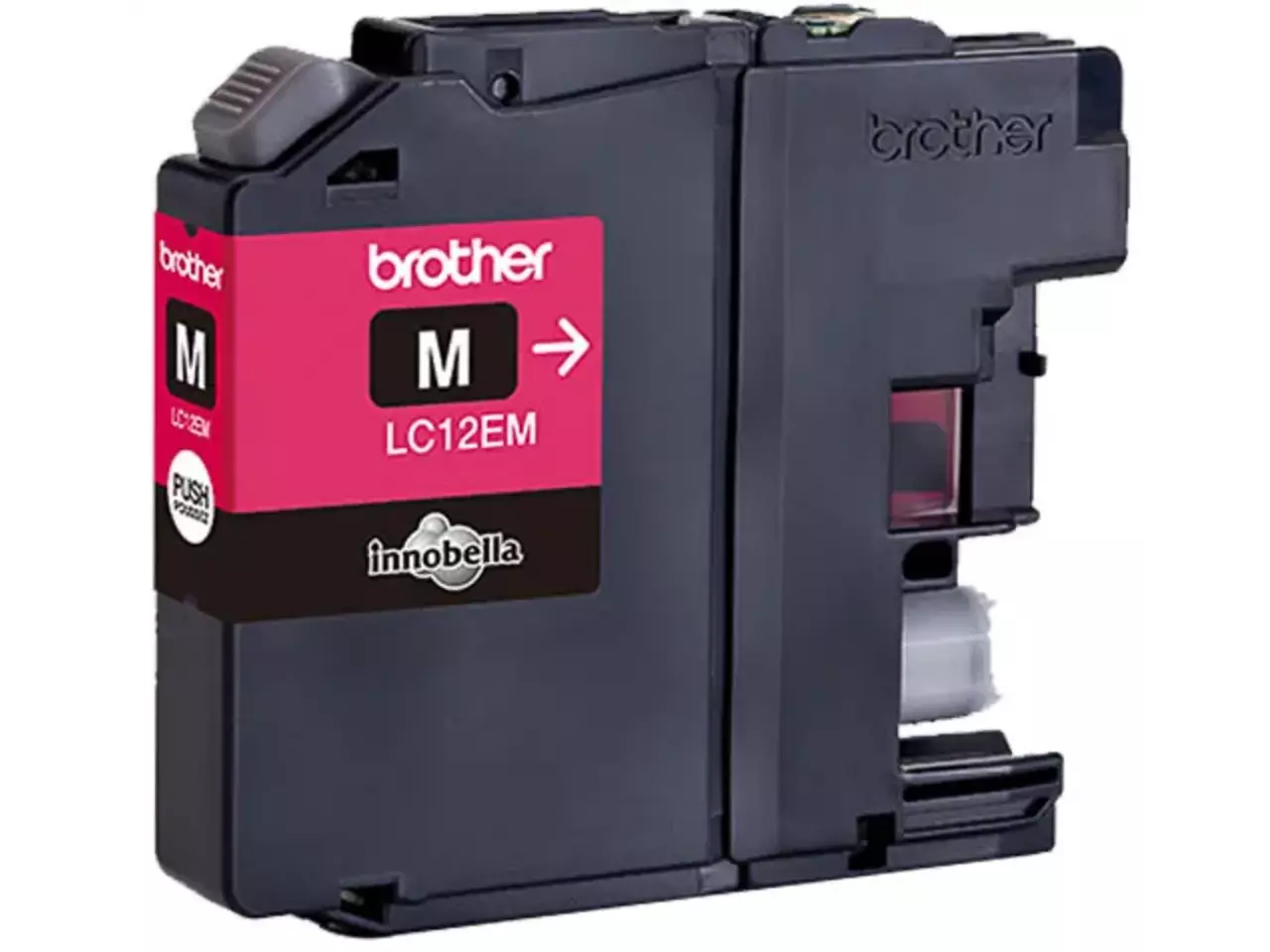 LC12EM BROTHER MFC Inkt magenta 1200 pagina’s Brother LC12EM. Type kleureninkt: Inkt op pigmentbasis, Type aanbod: Enkele verpakking, Paginaopbrengst gekleurde inkt: 1200 pagina’s, Printkleuren: Magenta, Aantal per