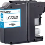 Brother LC22EC. Type aanbod: Enkele verpakking, Paginaopbrengst gekleurde inkt: 1200 pagina’s, Printkleuren: Cyaan, Aantal per verpakking: 1 stuk(s), Voor Printer: