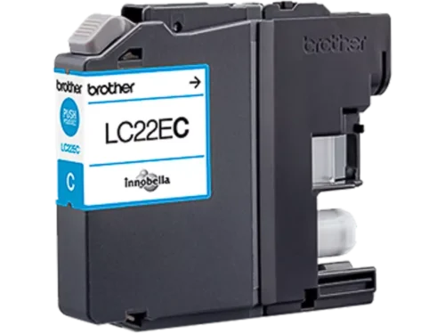 Brother LC22EC. Type aanbod: Enkele verpakking, Paginaopbrengst gekleurde inkt: 1200 pagina’s, Printkleuren: Cyaan, Aantal per verpakking: 1 stuk(s), Voor Printer: