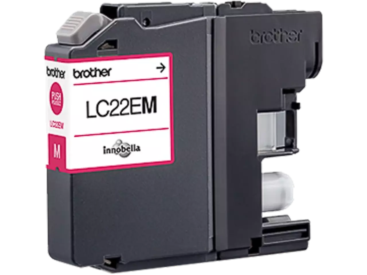 LC22EM BROTHER MFC Inkt magenta 1200 pagina’s Brother LC22EM. Type kleureninkt: Inkt op pigmentbasis, Type aanbod: Enkele verpakking, Paginaopbrengst gekleurde inkt: 1200 pagina’s, Printkleuren: Magenta, Aantal per