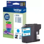 Brother LC221C. Type aanbod: Enkele verpakking, Paginaopbrengst gekleurde inkt: 260 pagina’s, Printkleuren: Cyaan, Aantal per verpakking: 1 stuk(s), Voor Printer: